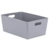 Soho Storage Tub 15 X 35 X 26cm - Grey -Home Decor Store 384311 soho size g box grey 15x35x26cm