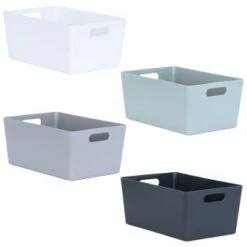 Soho Storage Tub 11 X 25.5 X 17cm - Graphite -Home Decor Store 384323 soho size e box 11x25 5x17cm group