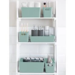 Soho Storage Tub 10 X 30 X 10cm - Sage -Home Decor Store 384326 384406 384419 soho box sage group1 1