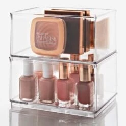 Clear Nestable Storage Tub - Medium -Home Decor Store 384979 clear nestable box medium