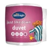 Silentnight Just Like Down Duvet - Double -Home Decor Store 385269 385270 385271 silentnight just like down duvet