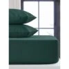 Silentnight Double Fitted Sheet - Dark Green