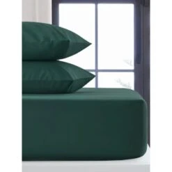 Silentnight Double Fitted Sheet - Dark Green