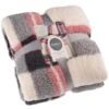 Simply Everyday Check Sherpa Throw - Red 1 Simply Everyday Check Sherpa Throw - Red -Home Decor Store 388703 red check sherpa throw