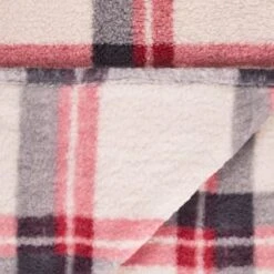 Simply Everyday Check Sherpa Throw - Red 9 Simply Everyday Check Sherpa Throw - Red -Home Decor Store 388703 red check sherpa throw 4