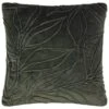 B&M Leaf Velvet Quilted Cushion - Green -Home Decor Store 388745 woodland green leaf cushion