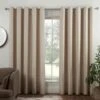 B&M Colorado Hopsack Fully Lined Cream Eyelet Curtains 46 X 72" -Home Decor Store 388895 388896 388897 388898 388899 colorado eyelet curtain cream 2