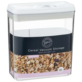 B&M Cereal Vacuum Storage Container - White 3 B&M Cereal Vacuum Storage Container - White