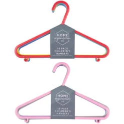 B&M Children's Hangers 10pk - Pastel 17 B&M Children's Hangers 10pk - Pastel -Home Decor Store 389289 home organisation co 10pk childrens hangers main