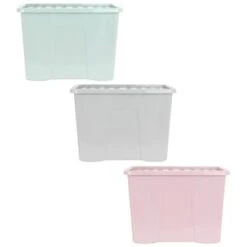 B&M Storage Box With Lid 80L - Sage 11 B&M Storage Box With Lid 80L - Sage -Home Decor Store 391381 391383 391384 80l storage box and lid group