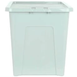 B&M Storage Box With Lid 80L - Sage 10 B&M Storage Box With Lid 80L - Sage -Home Decor Store 391384 sage 80l storage box and lid 2
