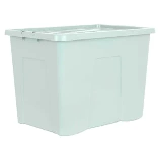 B&M Storage Box With Lid 80L - Sage 3 B&M Storage Box With Lid 80L - Sage