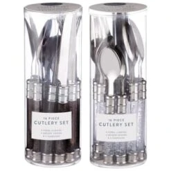Simply Everyday Bubble Cutlery Set 16pc - Charcoal 7 Simply Everyday Bubble Cutlery Set 16pc - Charcoal -Home Decor Store 392130 16 piece cutlery set clear