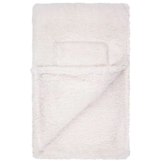 Home Essentials Teddy TV Blanket - Cream 4 Home Essentials Teddy TV Blanket - Cream - Image 2