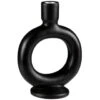 B&M Round Candle Holder - Black