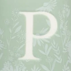 B&M Floral Alphabet Mug (Assorted) -Home Decor Store 394402 floral alphapet mug green p 2