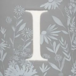 B&M Floral Alphabet Mug (Assorted) -Home Decor Store 394402 floral alphapet mug grey i 2