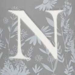 B&M Floral Alphabet Mug (Assorted) -Home Decor Store 394402 floral alphapet mug grey n 2