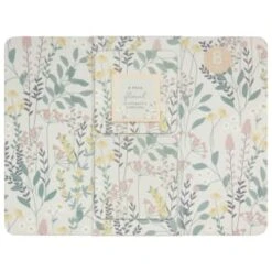 B&M Floral Placemat & Coaster Set 8pc -Home Decor Store 394455 floral placemat and coaster set 8pc