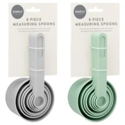 Measuring Spoons 8pk - Mint -Home Decor Store 394506 8 piece measuring spoons group