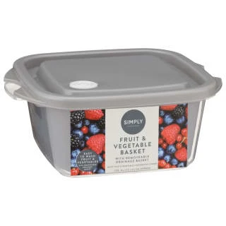 Fruit & Vegetable Basket With Removeable Drainage Basket 3 Fruit & Vegetable Basket With Removeable Drainage Basket