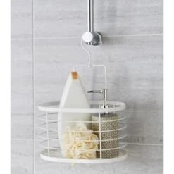 B&M Hanging Bathroom Caddy - White -Home Decor Store 394579 hanging caddy white