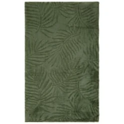 Large Leaf Embossed Green Throw -Home Decor Store 394947 large leaf embossed green throw 2