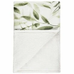 Winston Green Leaf Sherpa Throw -Home Decor Store 394948 winston leaf sherpa throw green 2
