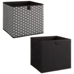 Lokken Mark Making Storage Cubes 2pk - Mono -Home Decor Store 395850 2pk lokken mono storage cubes mark making 3