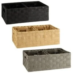B&M Caen Set Of 3 Paper Rope Baskets - Natural -Home Decor Store 395883 395868 395869 caen set of 3 paper rope baskets group