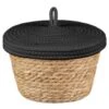 B&M Kendall Basket With Lid - Black -Home Decor Store 395974 kendall basket with lid black 2
