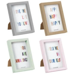 B&M Colourblock Frame 4 X 6" - Pink -Home Decor Store 396247 396248 396249 396250 basic colourblock frame 4x6 group 2