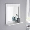 Maine Bathroom Mirror With Shelf -Home Decor Store 396464 383990 maine bathroom mirror white
