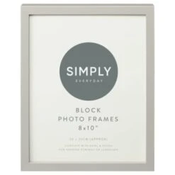 Simply Everyday 8 X 10" Block Frames 3pk - Grey -Home Decor Store 396677 3pk simply everyday 8x10 photo frame grey 2