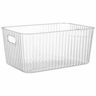 Ribbed Clear Storage Tub - Large 3 Ribbed Clear Storage Tub - Large