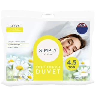 Simply Everyday Soft Touch Value Duvet 4.5 Tog - Single 3 Simply Everyday Soft Touch Value Duvet 4.5 Tog - Single