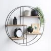 B&M Michigan Round Multi-Section Shelf -Home Decor Store 397377 michigan circular shelf