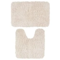 Cream - Tufted Pedestal Mat -Home Decor Store 400295 400294 tufted bath and ped mat cream 2 1